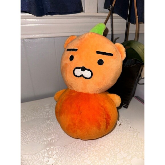 kakao friends Ryan in Pumpkin 12 inch Halloween Edition Plush - Picture 1 of 4